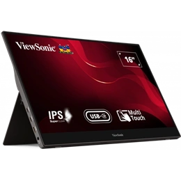 16" ViewSonic TD1655 FHD IPS monitor (60Hz, érintőképernyős, fekete)