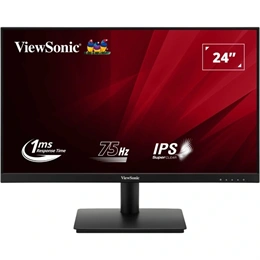 23,8" ViewSonic VA240-H-2 monitor (IPS, 1920x1080, 75Hz, HDMI, VGA, fekete)