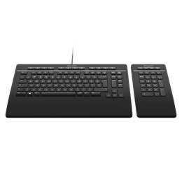 3Dconnexion Keyboard Pro teljes méretű vezetékes/vezeték nélküli irodai billentyűzet (leválasztható numerikus billentyűz