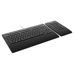 3Dconnexion Keyboard Pro teljes méretű vezetékes/vezeték nélküli irodai billentyűzet (leválasztható numerikus billentyűz