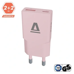 Avax CH641P Nano Slim fali töltő USB-C+USB-A aljzat (30w, gan, pd3.0, qc3.0, ultravékony, rózsaszín)
