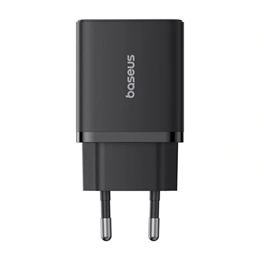 Baseus Cube hálózati töltő (30w, 1×USB Type-C, 2×USB Type-A, GaN, PD3.0, PPS, QC3.0, fekete)