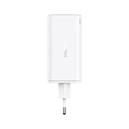 Baseus GaN6 Pro hálózati gyorstöltő (100W, GaN, 2×USB Type-C, 2×USB Type-A, 100W USB Type-C kábel 1m, fehér)