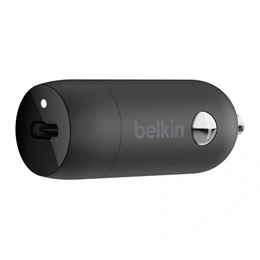 Belkin Boost Charge autós töltő (30W, PD gyorstöltő, Type-C aljzat, fekete)