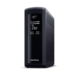 CYBERPOWER VP1600ELCD szünetmentes tápegység (1600VA/960W, Line-interaktiv, 5x Schuko aljzat, USB, soros, 1,5 m)