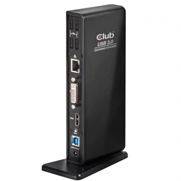 Club3D CSV-3242HD USB Gen1 dupla kijelzős dokkoló (HDMI, DVI-I, 4×USB2.0, 2×USB Gen1 Type-A, USB Type-B bemenet)