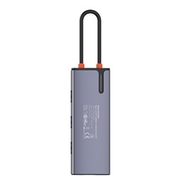 ColorWay CW-HUB03 USB-C dokkoló 6 az 1-ben (USB-C PD 100W, 3x USB 3.0, 1x USB 2.0, RJ45 Gigabit, sötétszürke)