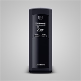 CyberPower VP1200EILCD szünetmentes tápegység (1200 VA, 720 W, 8x C13, line-interaktív, USB, LCD, AVR, 230 V)