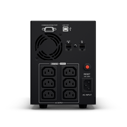 CyberPower Value 2200EILCD szünetmentes tápegység (6 aljzat IEC 320, 2200 VA, 1260 W, line-interaktív, USB, soros, LCD k
