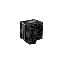 DeepCool AK400 Zero Dark Plus CPU hűtő (120 mm ventilátor, PWM, max 1650 rpm, 28 dBA, FDB csapágy, fekete)
