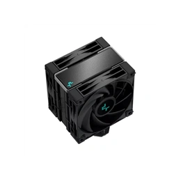 DeepCool AK400 Zero Dark Plus CPU hűtő (120 mm ventilátor, PWM, max 1650 rpm, 28 dBA, FDB csapágy, fekete)