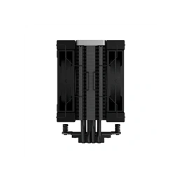 DeepCool AK400 Zero Dark Plus CPU hűtő (120 mm ventilátor, PWM, max 1650 rpm, 28 dBA, FDB csapágy, fekete)