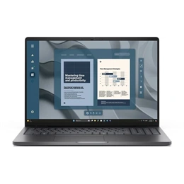 Dell Pro 16 (16", AMD Ryzen 5 Pro 230 4.9GHz, 16GB RAM, 1TB SSD, Windows 11 Pro, ezüst)