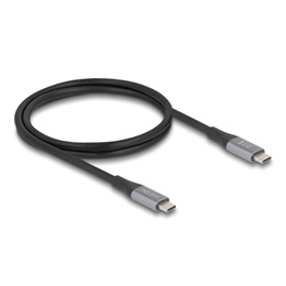 Delock USB 40 Gbps kábel (C dugó / C dugó, 1 m, 240W, szürke)