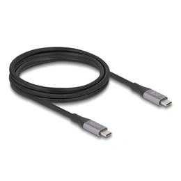 Delock USB kábel (C dugó / C dugó, USB 40 Gbps, PD 240W, 2 m, szürke)