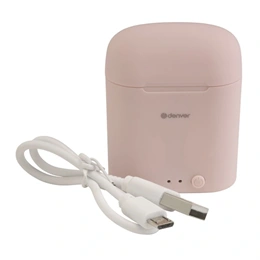 Denver TWE-46 Rose bluetooth fülhallgató sztereó (v5.0, TWS, beépített mikrofon, IPX4 vízálló, töltőtok 400mAh)