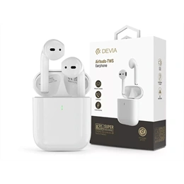 Devia ST399114 bluetooth fejhallgató sztereó (v5.3, TWS, mikrofon, vezeték nélküli töltés, USB-C, fülbe helyezést érzéke
