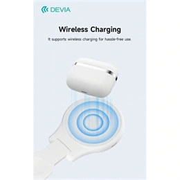 Devia TWS Ultra1 bluetooth fejhallgató sztereó (v5.4, ANC, mikrofon, vezeték nélküli töltés, Type-C, fekete)