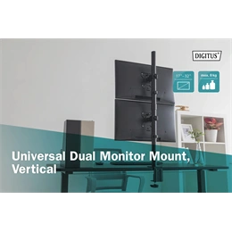 Digitus Universal Dual Monitor Stand 17-32" Black