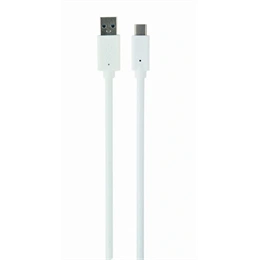 Gembird USB-A 3.0 - USB-C 3.2 Gen1 adatkábel (M/M, 0,5 m, fehér)
