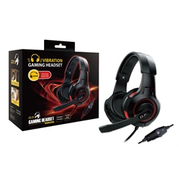Genius HS-G600V gaming fejhallgató (40 mm, 3,5 mm jack, mikrofon, 1,8 m kábel, 115 dB érzékenység, fekete)
