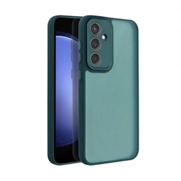 Gigapack szilikon telefonvédő (ütésállóság, akril hátlap, kameravédő, sötétzöld)