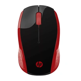 HP 200 vezeték nélküli egér (optikai, 1000 dpi, 2,4 GHz, 3 gomb, piros)