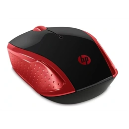 HP 200 vezeték nélküli egér (optikai, 1000 dpi, 2,4 GHz, 3 gomb, piros)