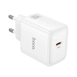 Hoco N83 hálózati töltő type-c aljzat (60w, gan, pd gyorstöltő 3.0, fehér)