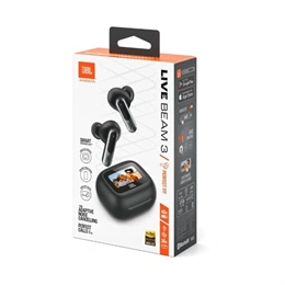 JBL Live Beam 3 mikrofonos fülhallgató (bluetooth, sztereó, fekete)