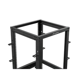 Lanberg 19" 15U szabadon álló rack keret (600x600-1100 mm, állítható mélységű, fekete)