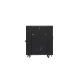 Lanberg 19" szabadon álló rack szekrény (15U, 600x800, lapraszerelt, fekete)