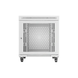 Lanberg 19" szabadon álló rack szekrény (15U, 800x1000 mm, perforált ajtó, lapraszerelt, LCD kijelző, szürke)