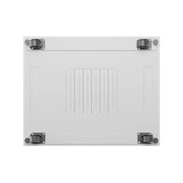 Lanberg 19" szabadon álló rack szekrény (15U, 800x1000 mm, perforált ajtó, lapraszerelt, LCD kijelző, szürke)