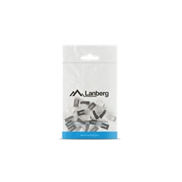 Lanberg CAT6 FTP árnyékolt 8P8C csatlakozó, átfűzhető (20 darab, műanyag, átlátszó)
