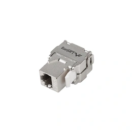Lanberg CAT6 FTP keystone modul (RJ45, szerszám nélküli, ezüst)