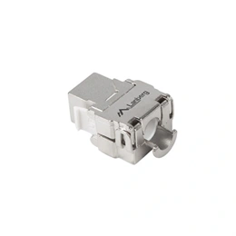 Lanberg CAT6 FTP keystone modul (RJ45, szerszám nélküli, ezüst)