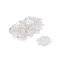 Lanberg CAT6 RJ45 csatlakozó (UTP, 8P8C, 100 db, műanyag, átlátszó)