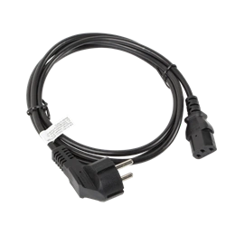 Lanberg CEE 7/7 -> IEC 320 C13 tápkábel (1,8 m, VDE, fekete)