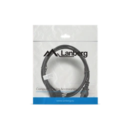 Lanberg CEE 7/7 -> IEC 320 C13 tápkábel (1,8 m, VDE, fekete)