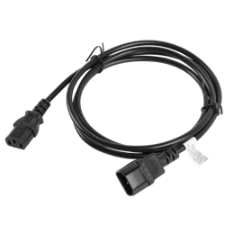 Lanberg IEC 320 C13–C14 kábel (1,8 m, VDE, fekete)