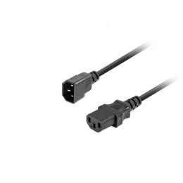 Lanberg IEC 320 C13–C14 kábel (1,8 m, VDE, fekete)