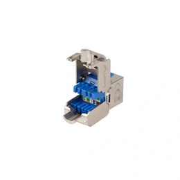 Lanberg Keystone modul (RJ45, CAT6A FTP, szerszám nélkül szerelhető, ezüst)