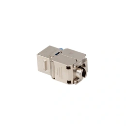 Lanberg Keystone modul (RJ45, CAT6A FTP, szerszám nélkül szerelhető, ezüst)