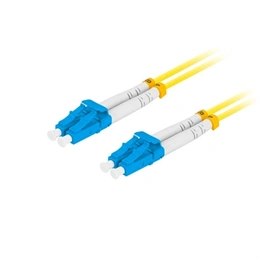 Lanberg LC/UPC-LC/UPC optikai patch kábel (2 m, duplex, egymódú, G657A1, 9/125, LSZH, sárga)