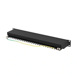 Lanberg Patch Panel (19", 1U, 24 port, CAT6A FTP, fekete)