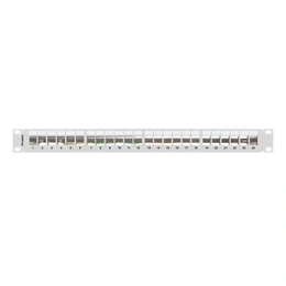 Lanberg Patch Panel (19", 1U, 24 port, FTP, árnyékolt, szürke)