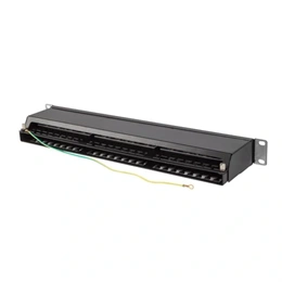 Lanberg Patch Panel (19", 1U, 48 port, CAT6A FTP, fekete)