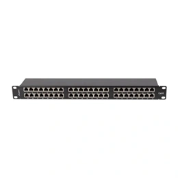Lanberg Patch Panel (19", 1U, 48 port, CAT6 FTP, fekete)