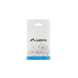 Lanberg RJ45 csatlakozó (CAT5e UTP, 8P8C, műanyag, átlátszó, 20 db/cs)